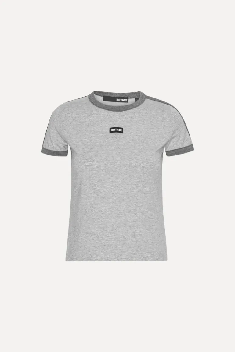 Stretchy Fitted T-shirt Light Grey