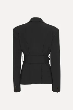 Suiting Belted Blazer Black