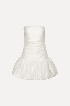 Taffeta Balloon Dress White