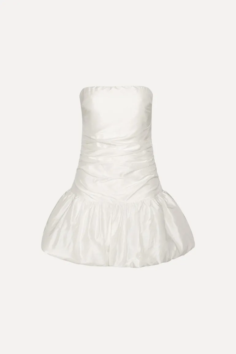 Taffeta Balloon Dress White