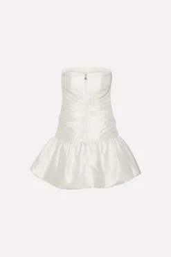 Taffeta Balloon Dress White