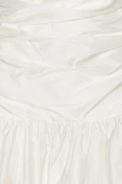 Taffeta Balloon Dress White