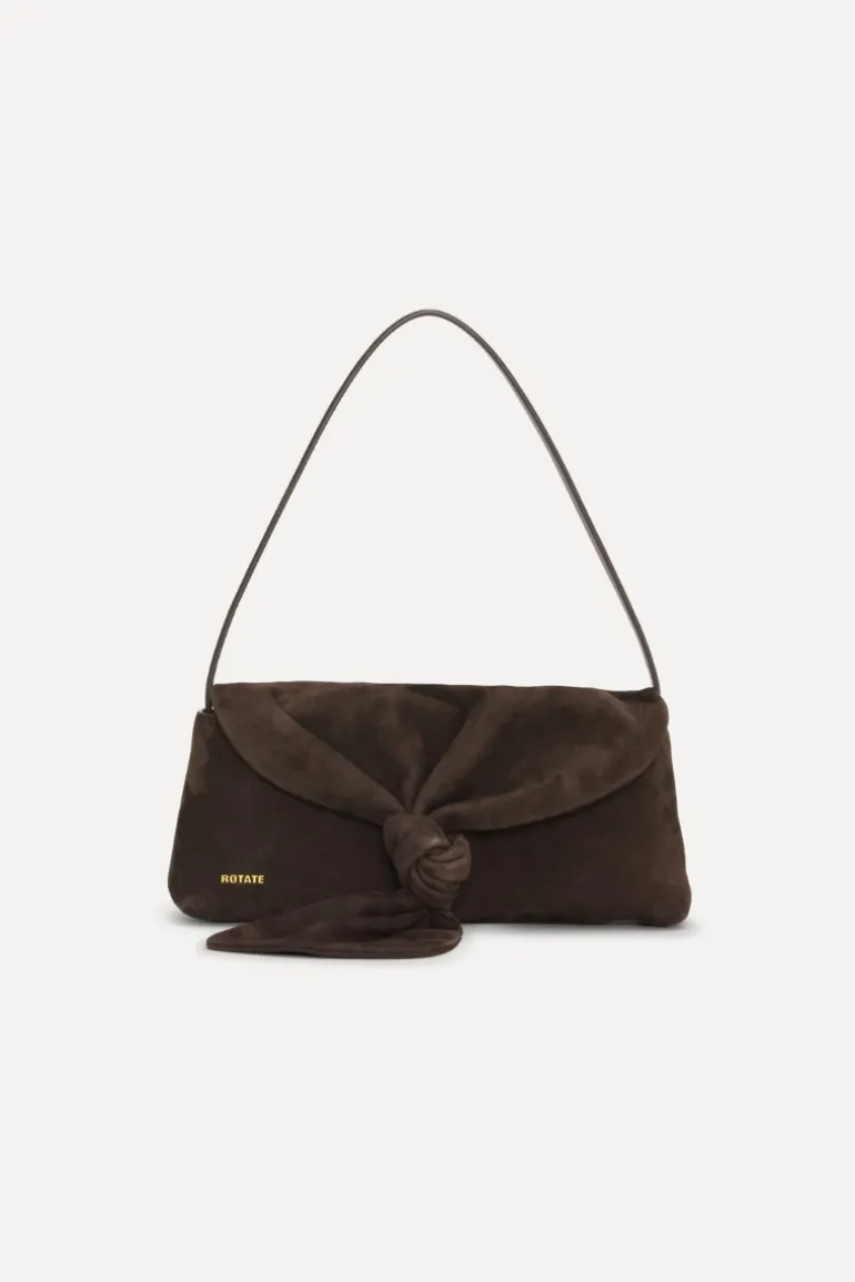 The Drape Bag Brown Suede