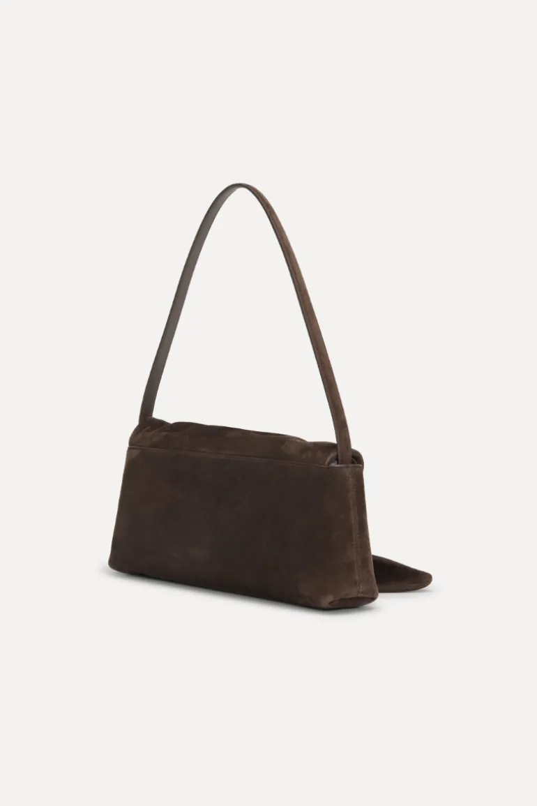 The Drape Bag Brown Suede