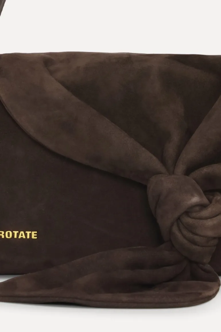 The Drape Bag Brown Suede