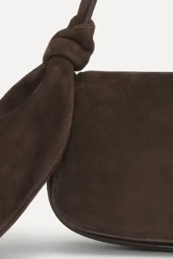 The Scarf Bag Brown Suede