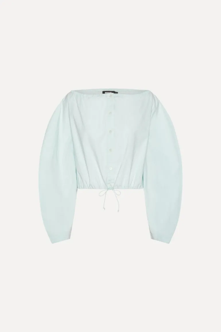 Tie Strap Ls Top Light Blue