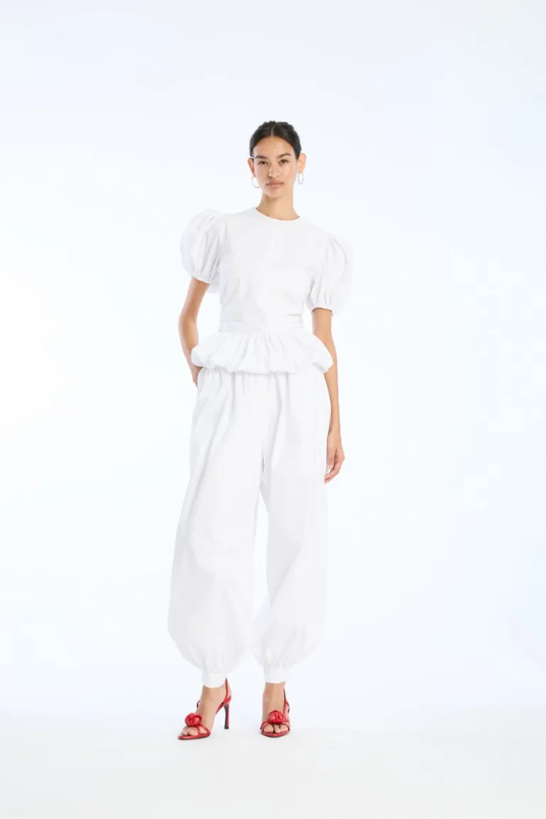 Top W/ Puffsleeves Bright White