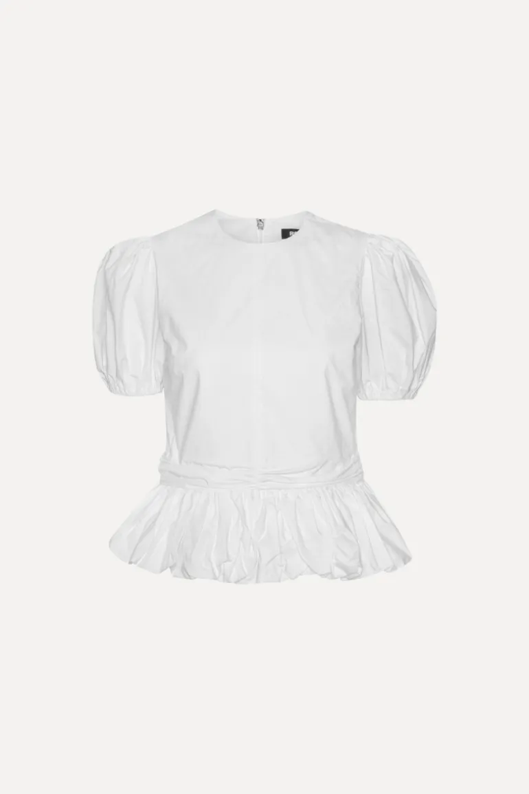 Top W/ Puffsleeves Bright White