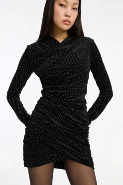 Velvet Ls Mini Dress Black